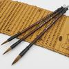 6pcs/set Stationery Student Chinese Calligraphy Brown Weasel Hair Writing Brush Brush Pen