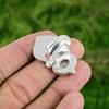 Natural Rainbow Moonstone Promise Bird Adjustable Ring 925 Silver For Girls
