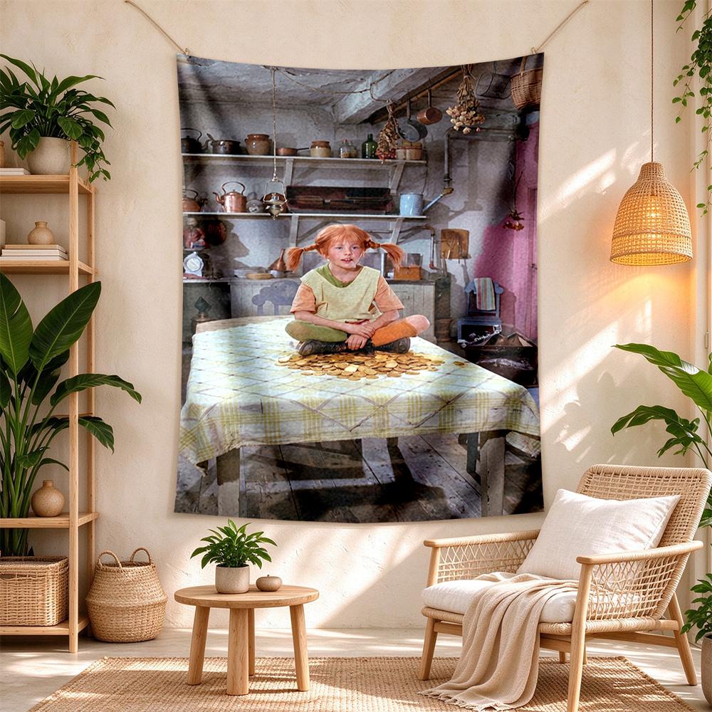 Pippi Handwoven Tapestry Psychedelic Art Perfect For Reading Corner Bedroom Dorm Wall Yearround Exotic Pattern Gift For New Home