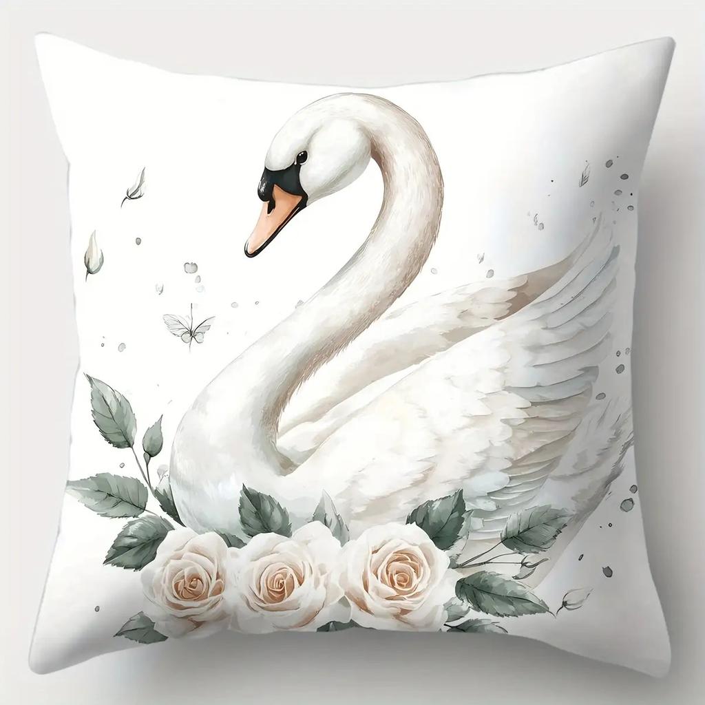 Ethereal Floral Art Throw Pillow Covers, Double-Sided Printed Cushion Cases, Calming Minimalist Aesthetic Decor