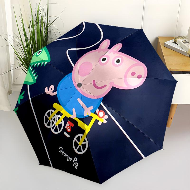 

Pink Pig Automatic Opening and Closing, 8 rib Structure Portable Umbrella, Suitable for Men and Women in All Seasons Perfect Gift for Holid