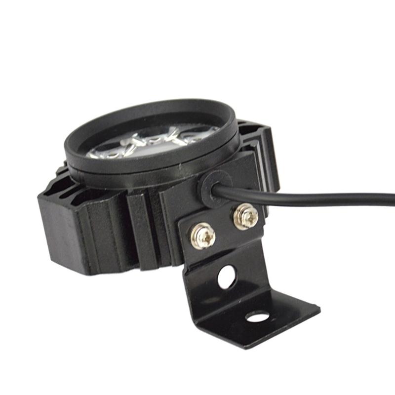 2 In 1 Electric Scooter Front Light Lamp with Horn 36V-48V Electric Bike Headlight Aluminum Shell Waterproof Head Lamp