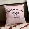 Korean TTrendy Bow Cushion Cover Reversible Soft Durable Pillow Cover Home  Car MultiScene Use for Daily Comfort