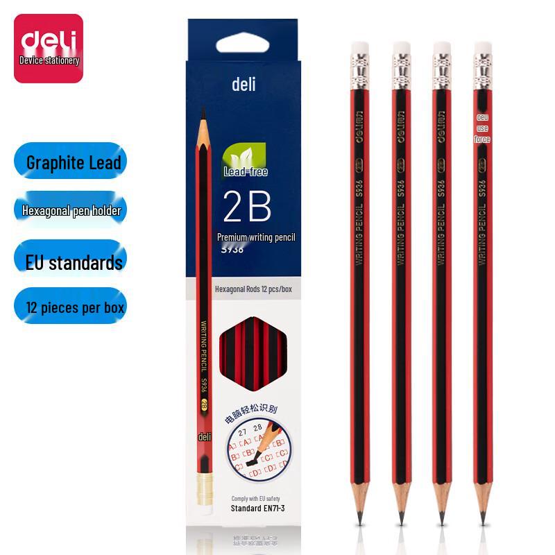 Deli S936-2B HB Wood Pencils