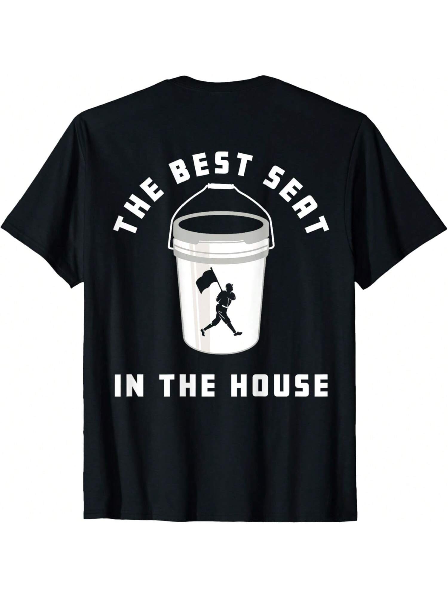 Baseball Bucket Baseball Lover The Best Seat In The House T-Shirt S разноцветный