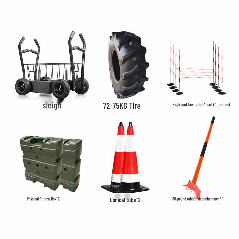 Combat Fitness Training Sled Equipment Set