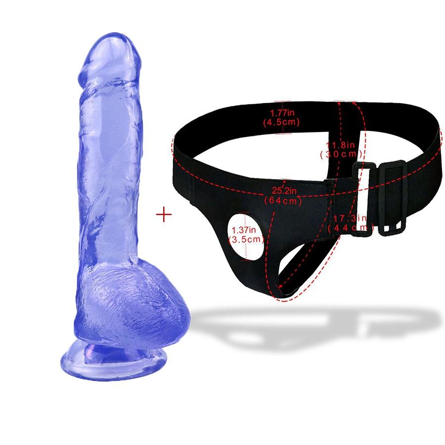 Strap-On Adjustable Dildo for Anal Strapon Toys for Adults Realistic Penis Sex Toys Soft Sex Shop for Lesbian Couples