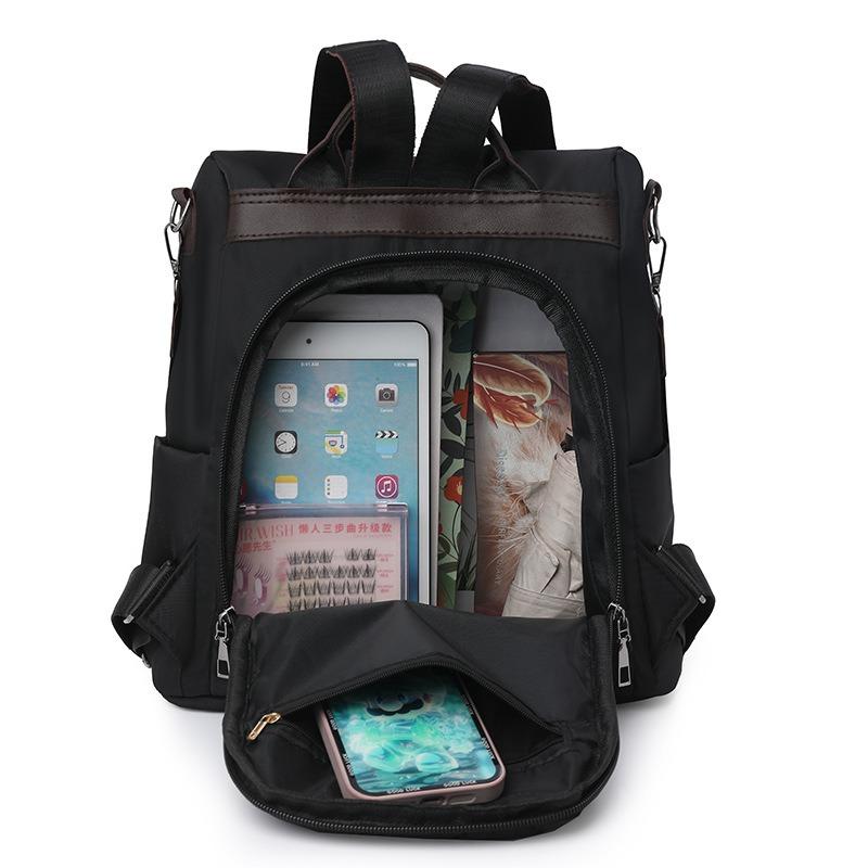 Casual simple backpack New large-capacity Oxford cloth fashionable women's leisure travel backpack Anti-theft schoolbag