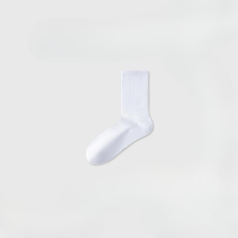 Chaussettes d'été fines en coton pour hommes, Antibactériennes, Désodorisantes, Absorbant la sueur, Chaussettes en coton blanc pour le sport et la course pour hommes