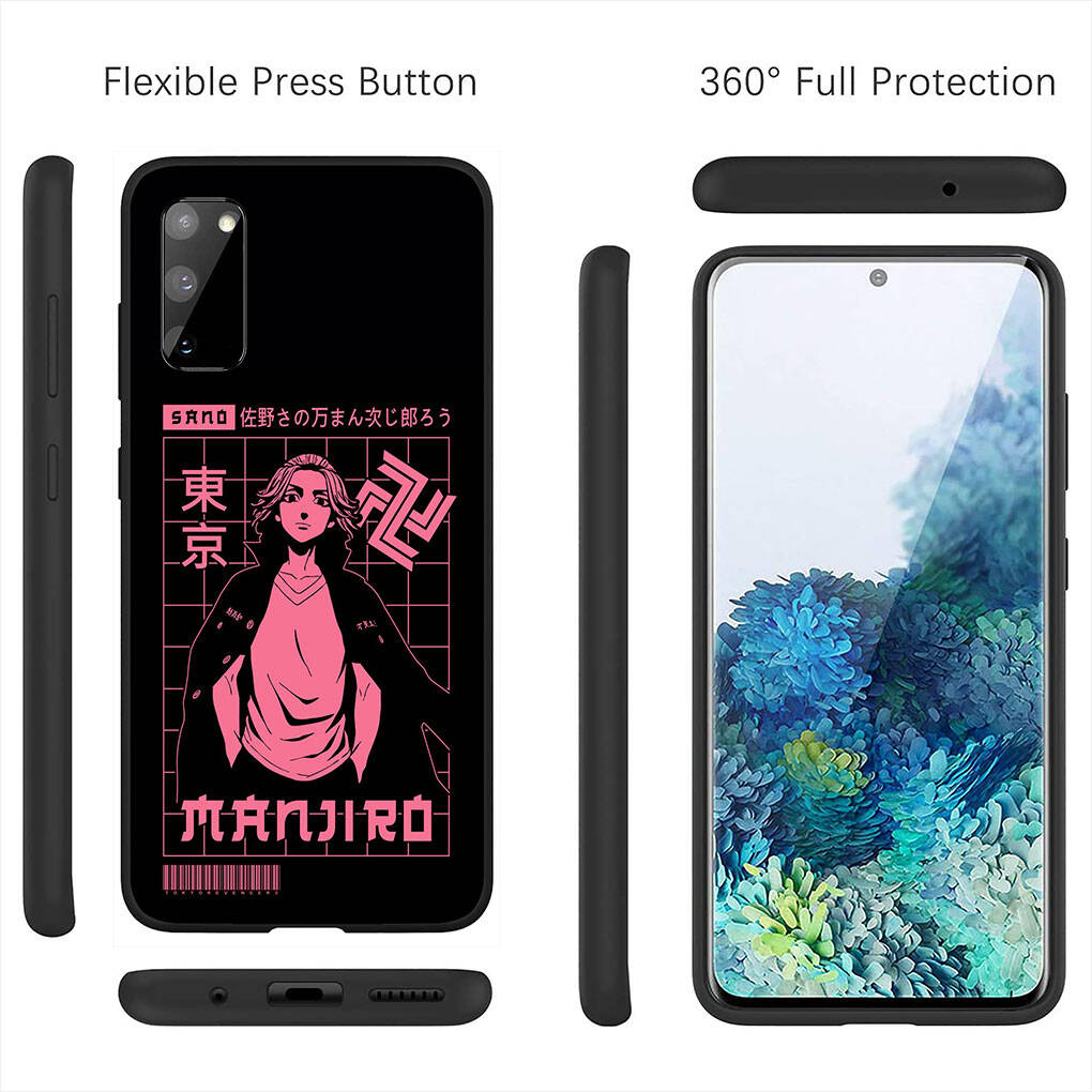 Cover for iPhone 17 16 15 Xiaomi Poco Redmi Note 14 13 12 11 Pro Max Samsung Galaxy S25 S24 S23 OPPO Huawei Tokyo Revengers Mikey Takemichi Phone Case