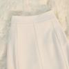 2025 Summer High Waist French Fishtail Midi Skirt for Women - Slim A-Line with Irregular Hem