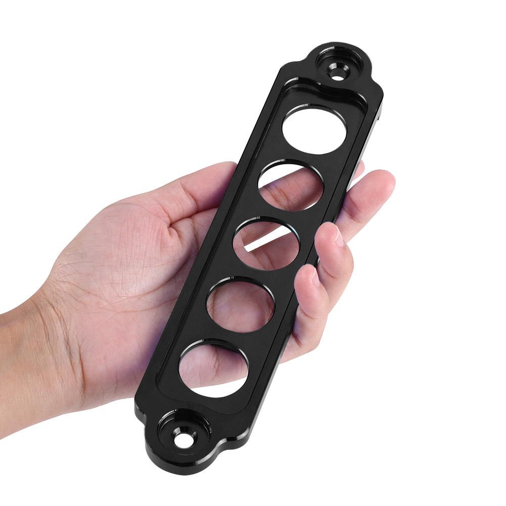 Aluminum Alloy Car Auto Battery Tie Down Brace Mount Bracket Holder Bar Black