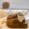 Baotou Dabiao Plus Woolen Women's Shoes - New Style Big-Toe Thick-Soled Slippers