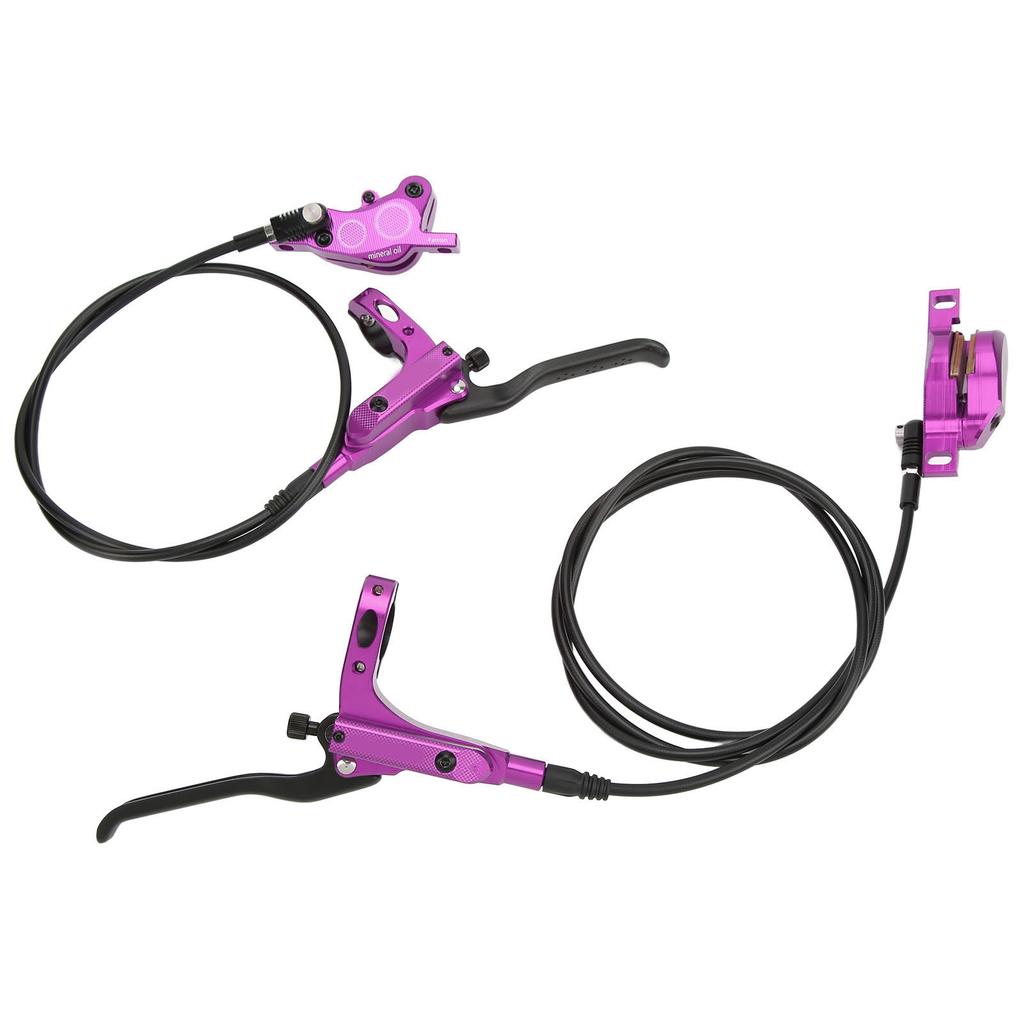 ZTTO MTB Bike 4 Piston Front Rear Hydraulic Disc Brake Mountain Bike CNC Bilateral Oil BrakePurple
