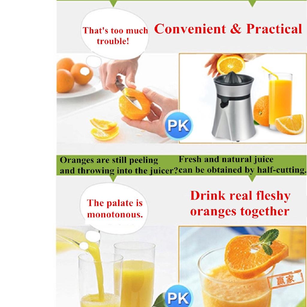 200W Stainless steel Fruit Squeezer Extractor Juice Presser Fruit Drinking Machine Electric Juicer