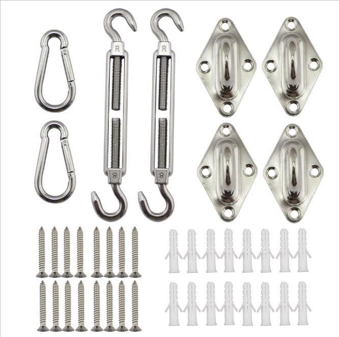 304 Stainless Steel Awning Accessories Shade Sail Four Corner Set Marine Hardware 5#