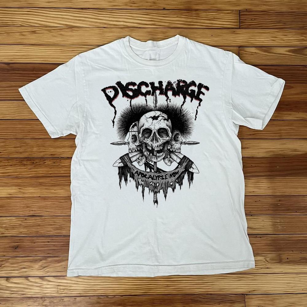 Discharge Band White Cotton Shirt Full size S-5XL AD687 Unisex T-Shirt XXXXL