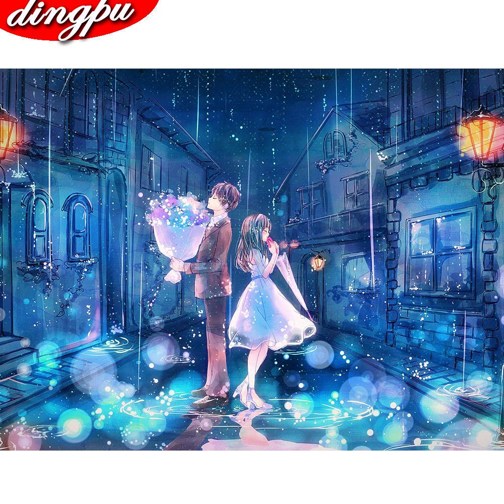 5D DIY Round Full Round Diamond Painting Anime Diamond Embroidery Complete Home Decorative Gift