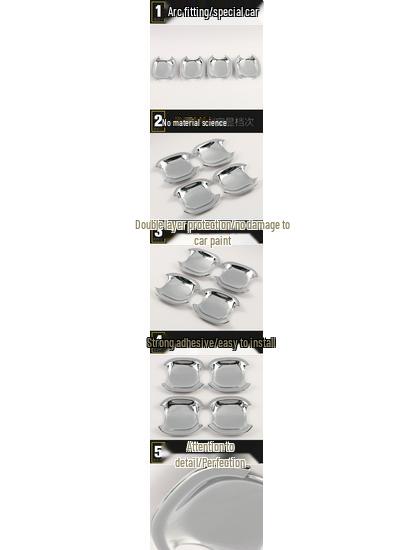 17 F3 Door Bowl Decorative Sequin & Protective Film: Scratch-Resistant, Wear-Resistant Car Accessory Sticker