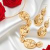 European and American Design Glossy Metal Folds Irregular Pendant Necklace Collarbone Necklace