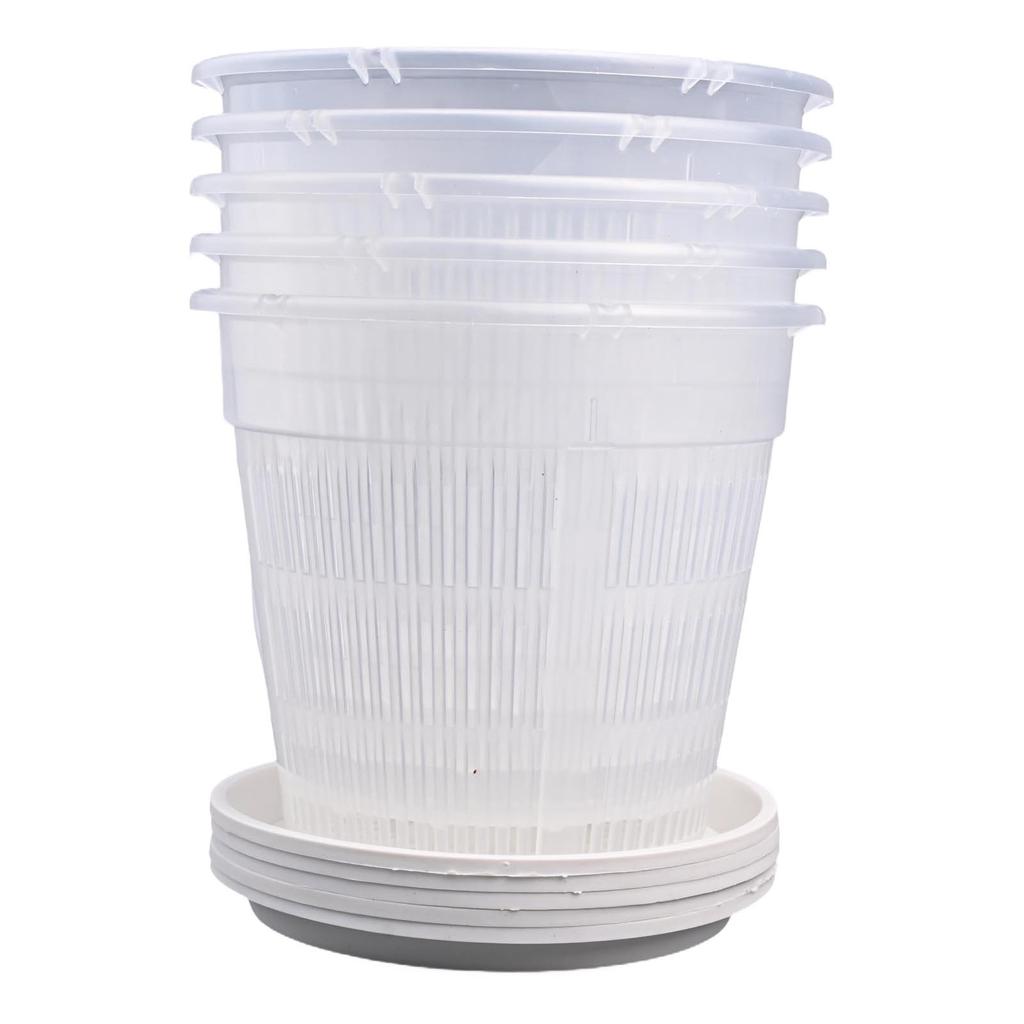 Pot With Saucers Plastic Repotting Pot Root Growth