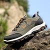 Casual Men's Shoes, Spring and Autumn Breathable Hiking Sports Shoes, Outdoor Ultra-light Leather Anti-slip Hiking Sports Shoes
