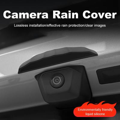 Universelle Silikon-Rückfahrkamera-Regenabdeckung für Autos, Silikon-Wetterfest, Regenschutz für Ideale Autozubehör