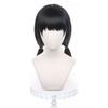 Anime Mitaka Asa Schwarze Lange Gerade Perücke Cosplay Chainsaw Man Damen Kostüm Hitzebeständige Haarperücke für Party Halloween