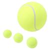 Large Inflatable Dog Tennis   with Pump Extra Large Pet Tennis   Set Bright Yellow Green High     Felt Outdoor Beach Garden Play Toy 