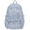 Schultasche transparent dekorativ Schmerzbeutel Rucksack Sternenaufdruck Schultasche zweidimensionales Abzeichen Display Mittel- und Oberstufenschüler Schultasche