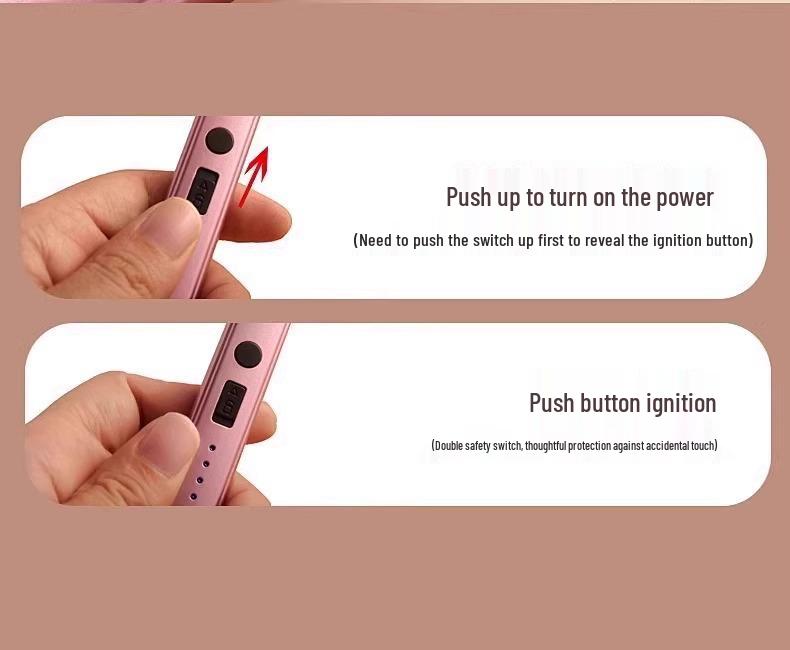 Rechargeable Long-Handle Aroma Candle Lighter – Electronic Pulse Extended Ignition Stick for Gas Stoves