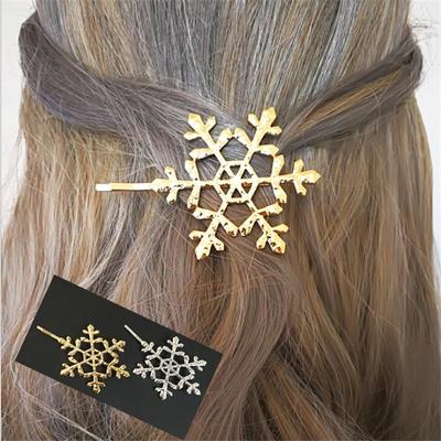 1PC Accessorio per Capelli Decorazione Donna Ragazza Sposa Fiocco di Neve Fermagli per Capelli Spilla Barretta Forcine Moda H LS
