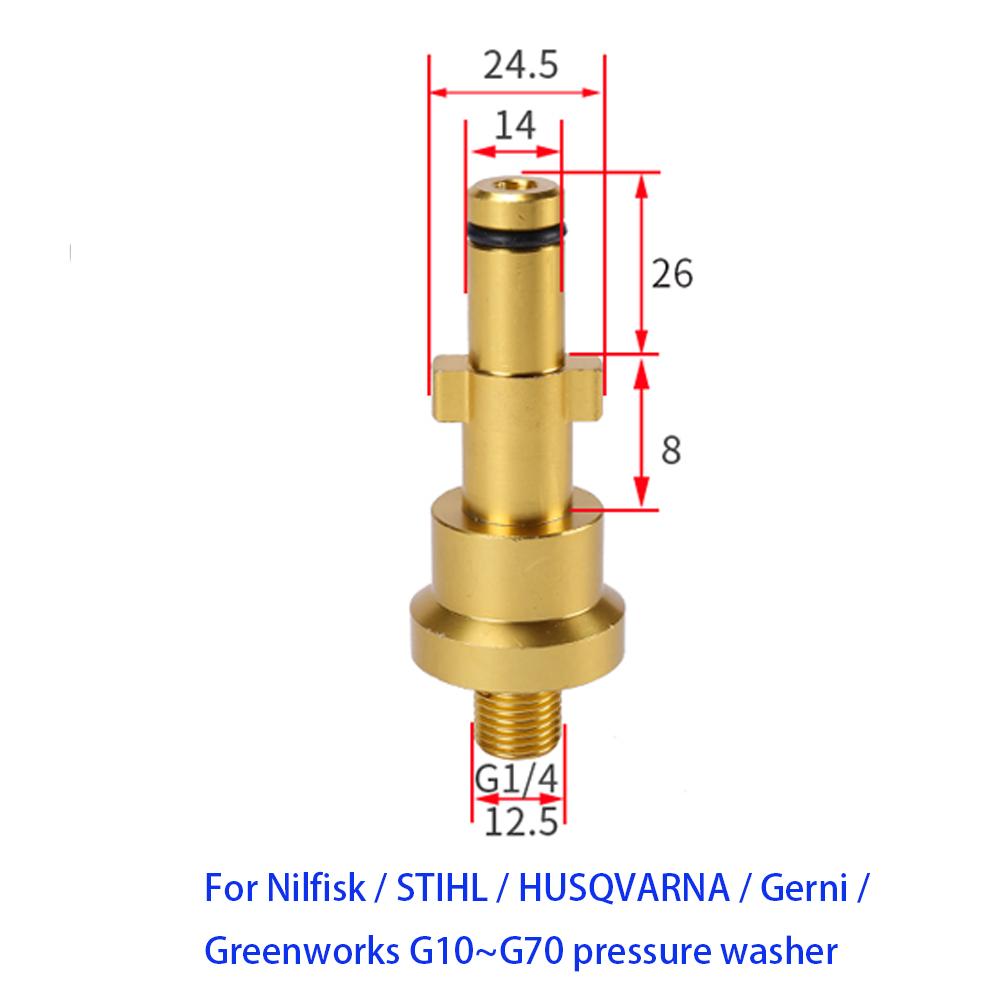 Vysokotlaký čistič Pěnová tryska Hliníkový adaptér Pěnová tryska Konektor Nástavec pistole pro Karcher Bosche Interskol AR Lavor