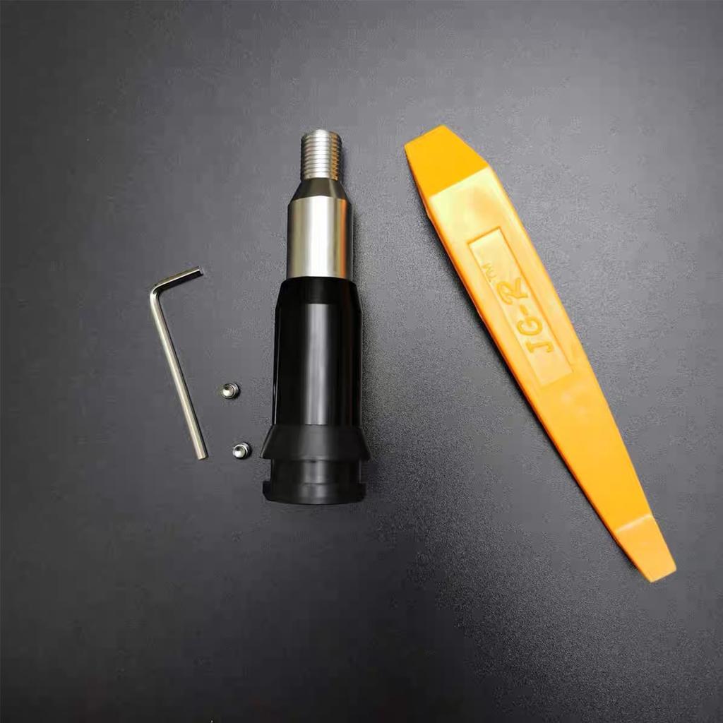 Shift Knob Universal M12 M1.25 Type Push Type Gear Shift Converter, Car Shift Head