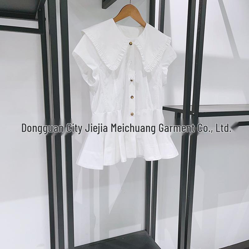 Nordic Niche 2026 Early Spring Doll Collar Ruffle Shirt 26067