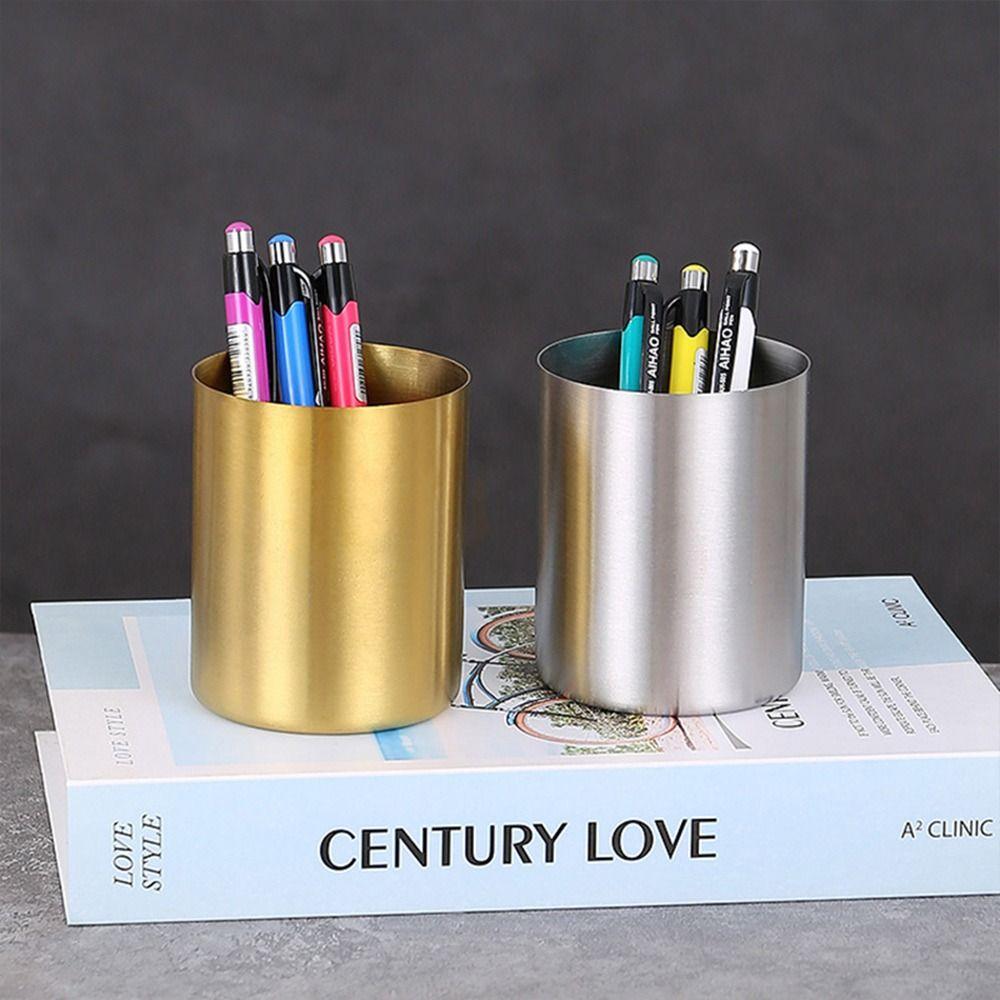 1pcs Thickened Pen Container Multi-color Stationery Storage Bucket Pen Holder  Students