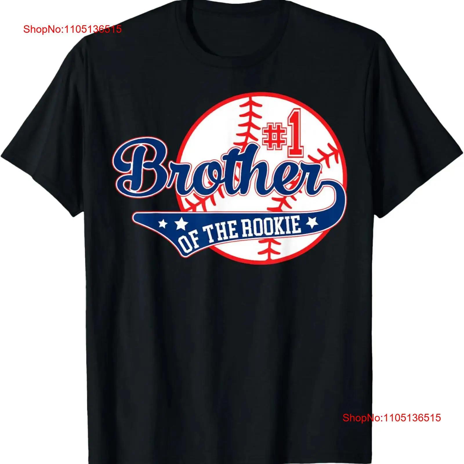 

Brother of Rookie 1st Birthday Baseball Theme Matching Party T Shirt vintage Washed designer clothes Breathable Versatile 5XL різнокольоровий