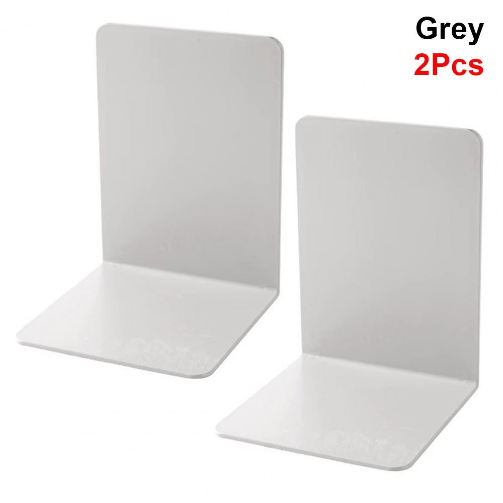 1/2Pcs L-Shaped Book Stoppers Holders Thickened Desk Bookshelf Simple Bookend for Library Bedroom
