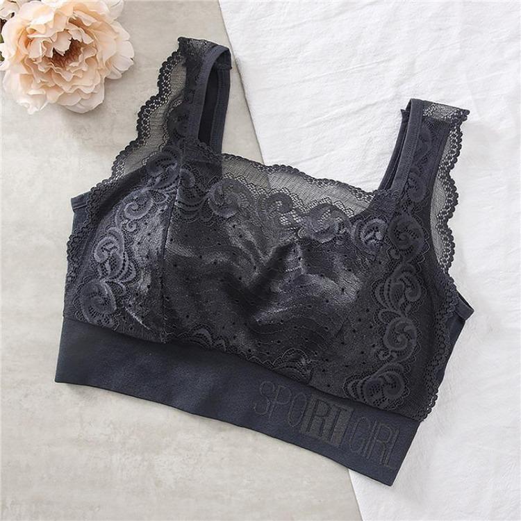 Sexy Lace Seamless Bra for Women Comfortable Breathable Sports Underwear Beauty Back Vest Chest Tube Top