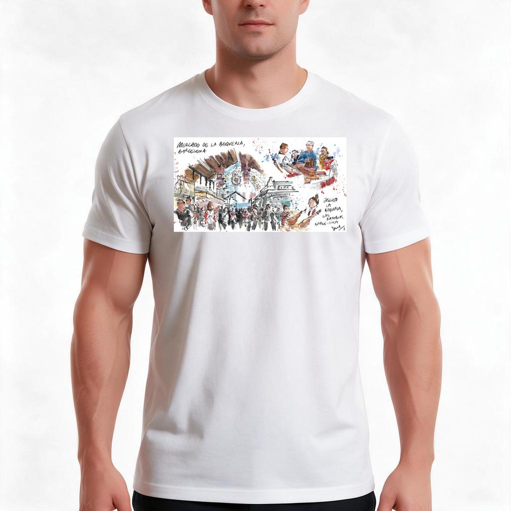 Mercado And Joselito Montage Tshirt Summer Casual Cotton Tee Oversized Streetwear Tops Vintage Graphic Print 100 Cotton
