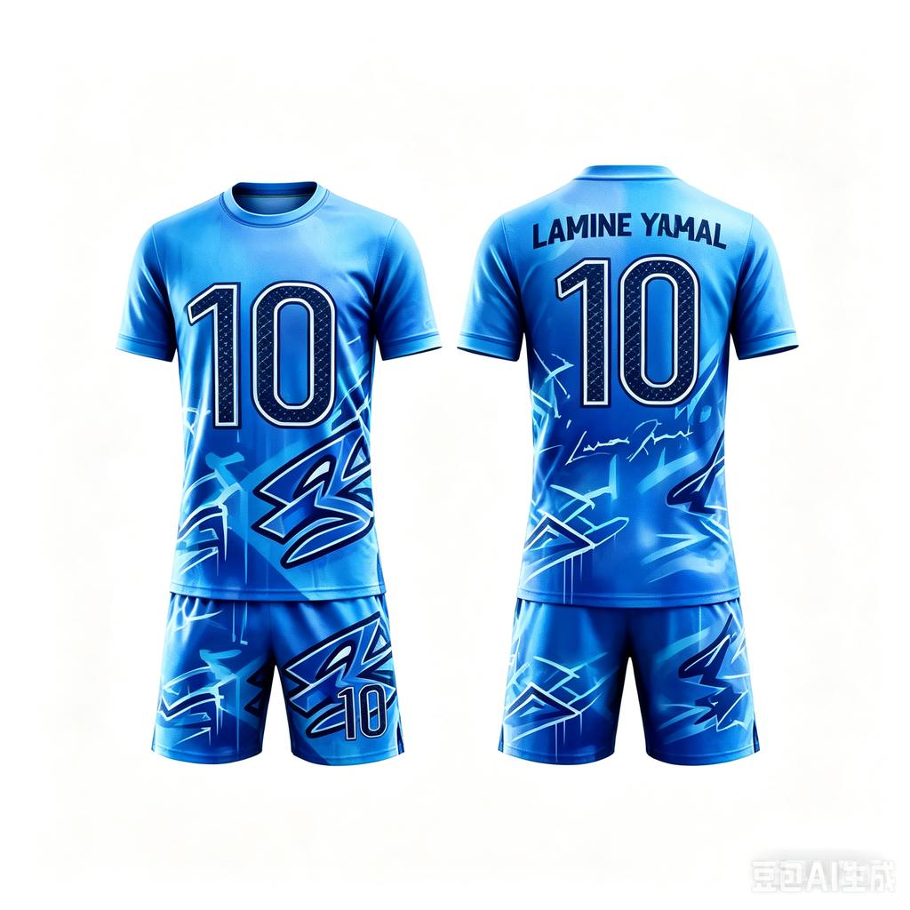 Nuovo set estivo Yamal #10 maglia e pantaloncini da calcio ad asciugatura rapida e vestibilità ampia abbigliamento da allenamento per bambini