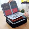 Large Capacity Multifunctional Lockable Document Bag for Family and Passport Storage