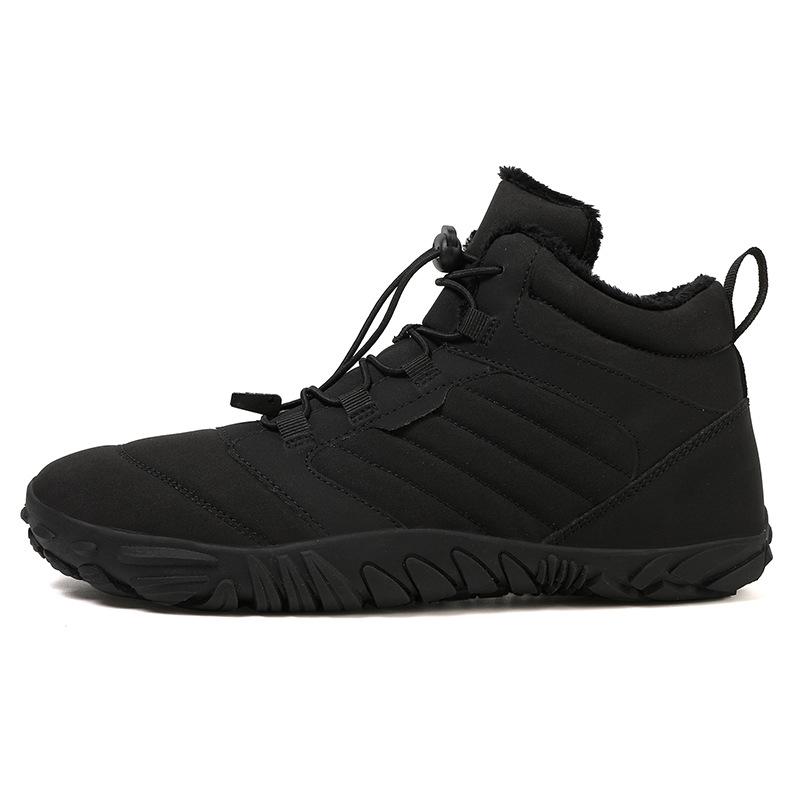

2024 зимние новые мужские и женские ботильоны водонепроницаемые повседневные спортивные ботинки сохраняющие тепло плюшевые зимние ботинки 35-47 46 чёрный