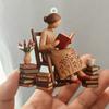 2D Just A Girl Who Loves Books Ornament Christmas Ornament Book Lovers Ornament for Women Readers Teachers Book Lovers Gift