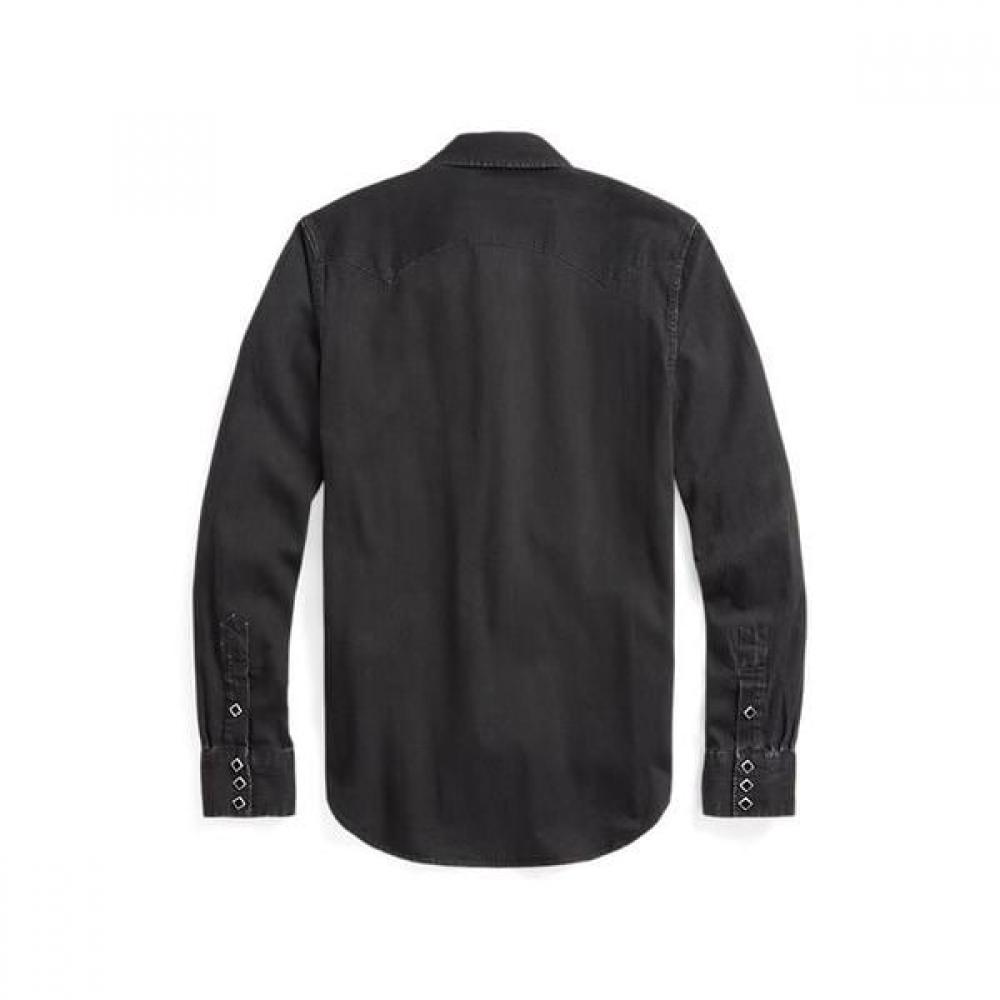 Rrl Slim Fit Denim Western Shirt  Mnrrwov16820281001 