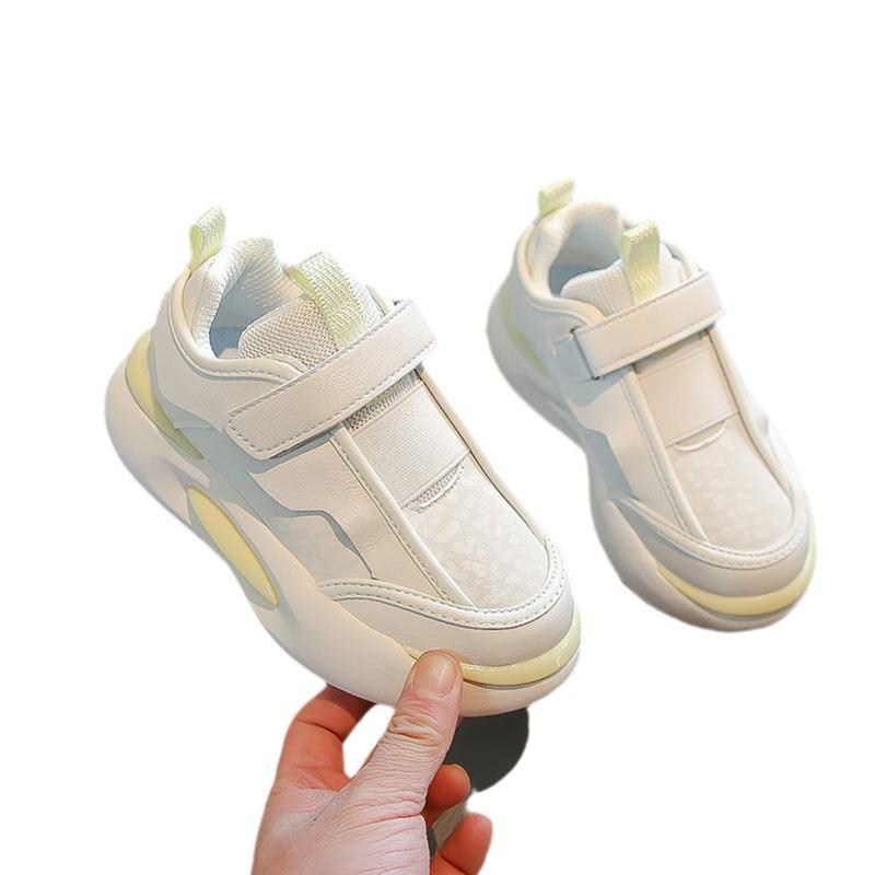 Girls spring shoes sneakers 2025 new children's dad shoes medium older girls little white shoes breathable shoes