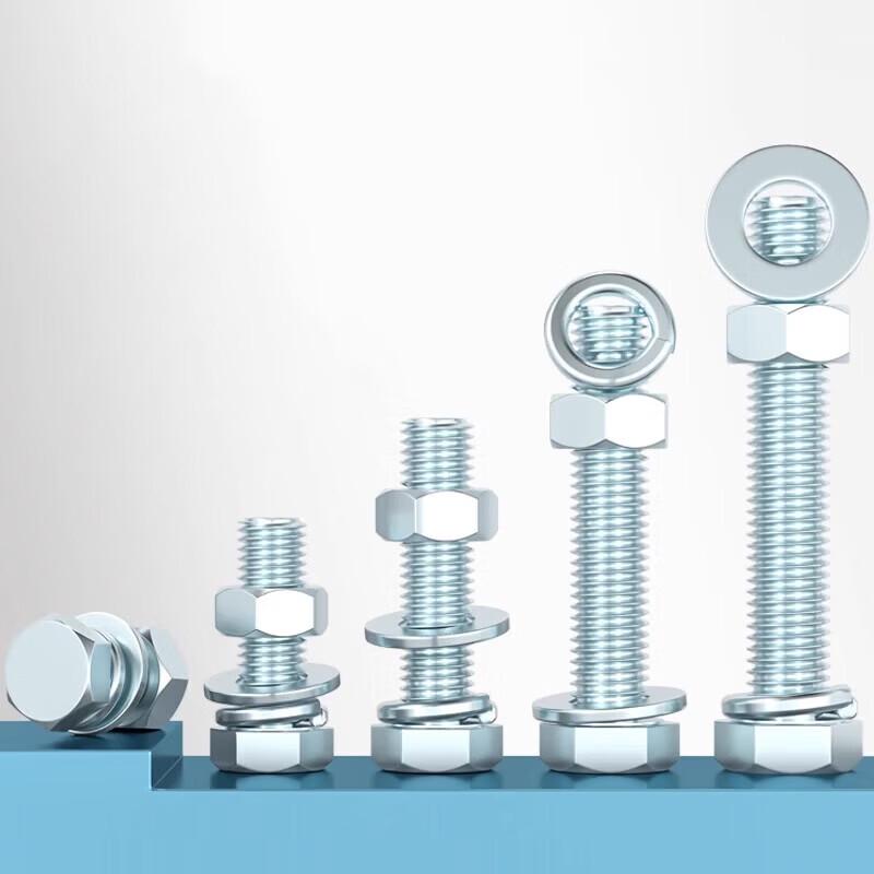 M12x80mm Galvanized Bolt, Nut & Washer Set