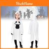 Costume Cosplay Fantasma Bianco Per Bambini Con Guanti Eleganti Perfetto Per Le Festività Di Halloween