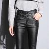 Streetwear Autumn Winter High Waist Women's Skinny Thick Warm Fleece Pencil Capris Pants for Women Baggy Pants Woman Trousers