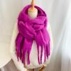 2025 Versatile Women's Korean-Style Cashmere Scarf for Autumn/Winter